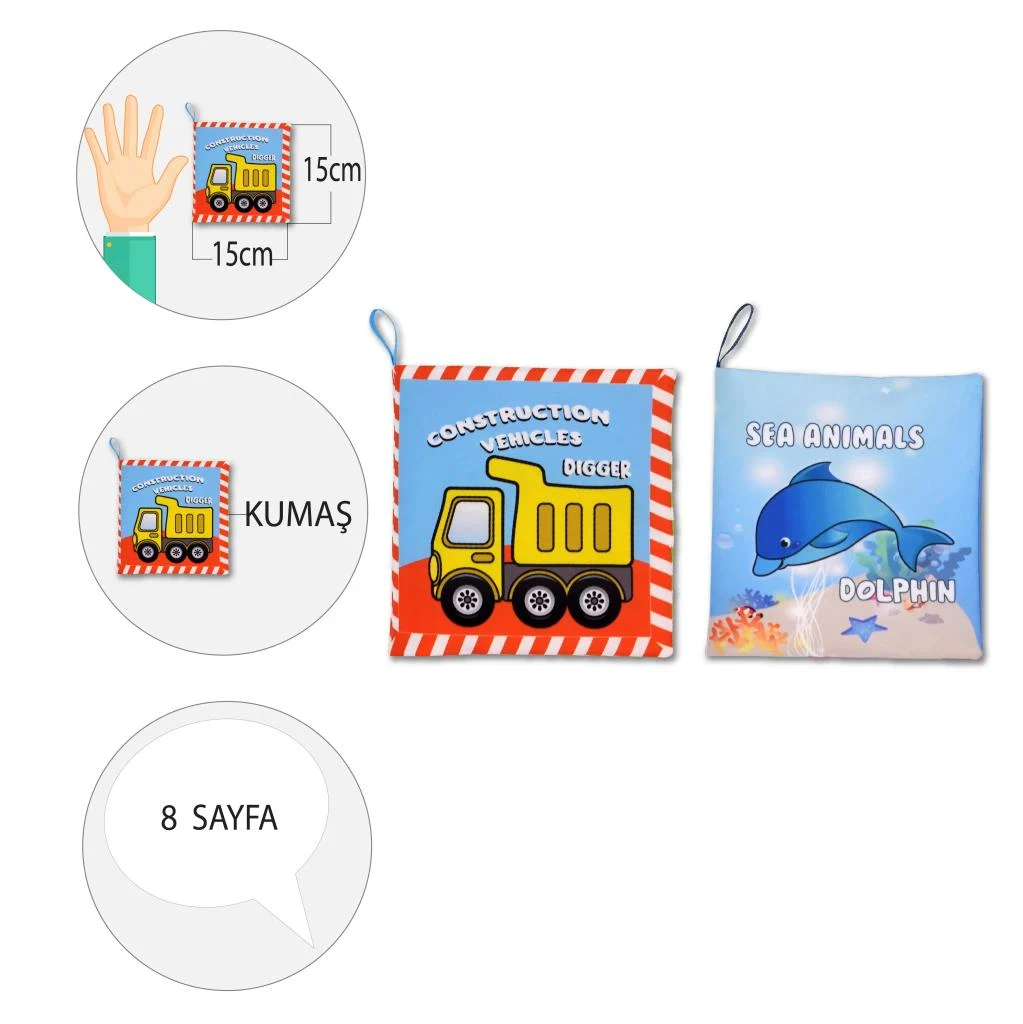 Construction Vehicles ve Sea Animals - Görsel 4