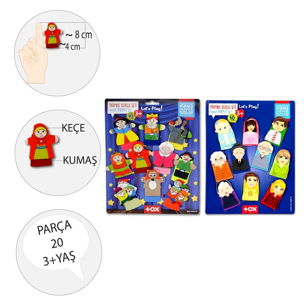 Masal Kahramanları ve Aile Bireyleri (2 Set) - Görsel 3