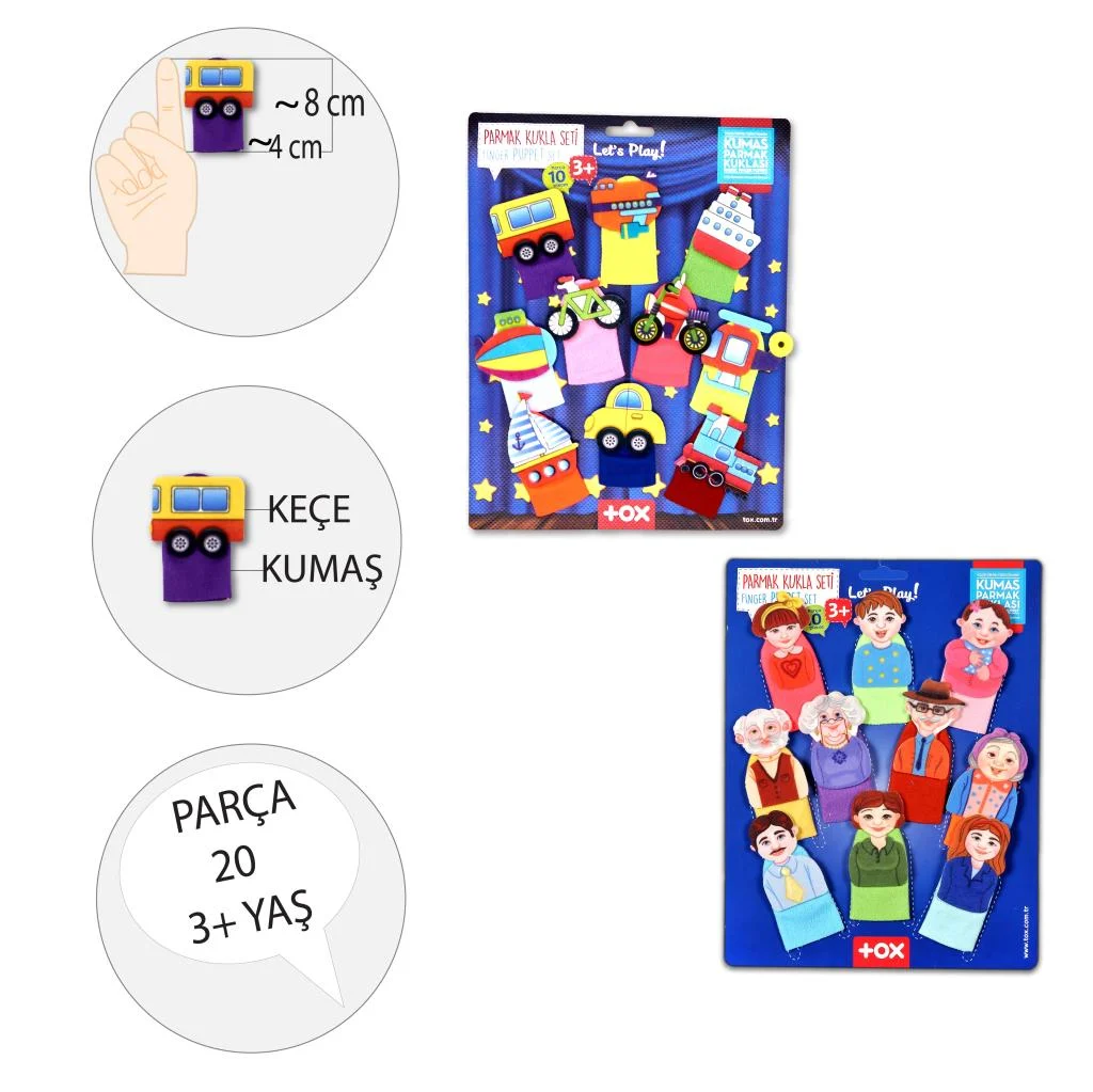 Taşıtlar ve Aile Bireyleri (2Set) - Görsel 3