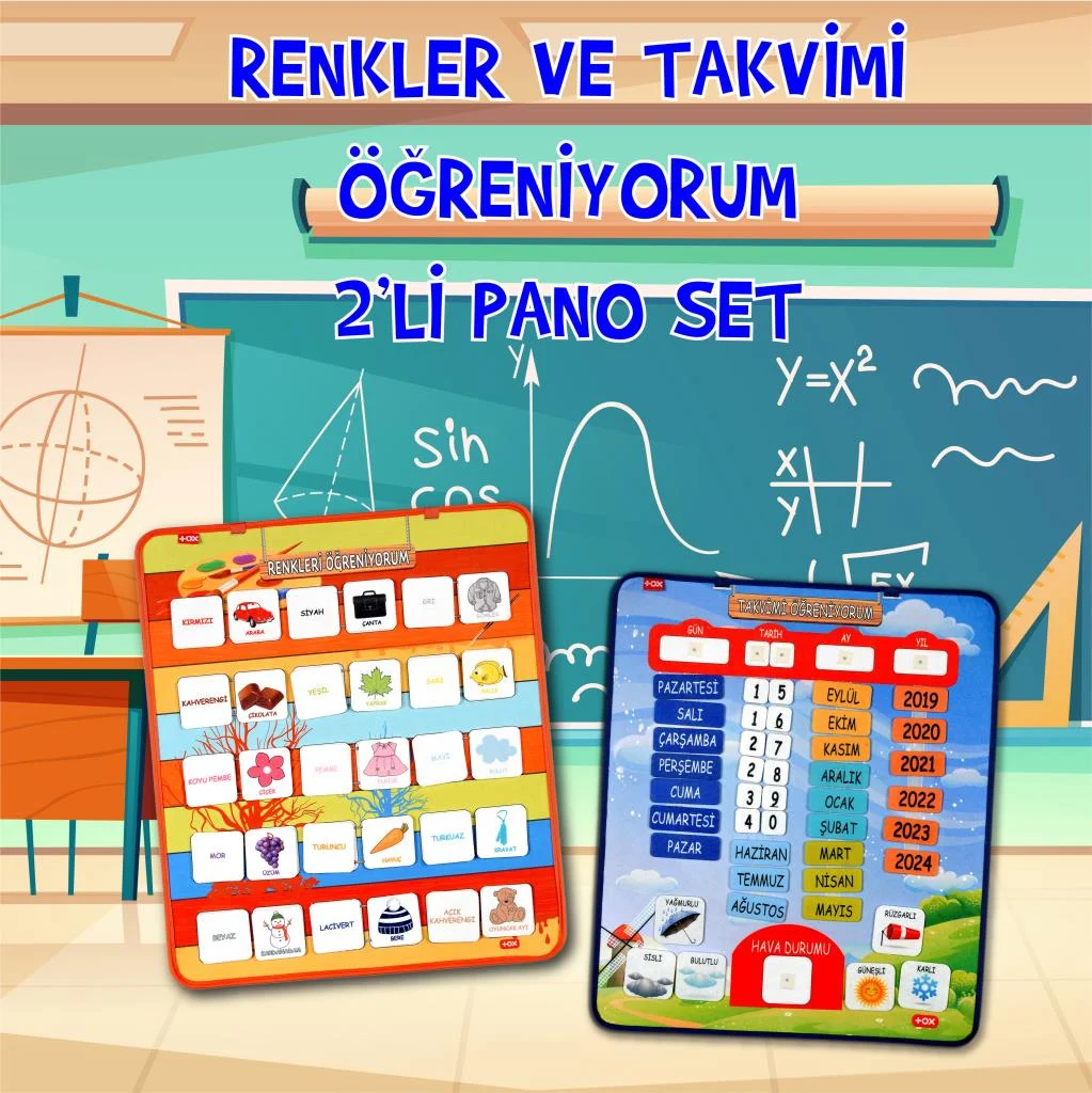Takvimi ve Renkleri Öğreniyorum (2li) - Görsel 2