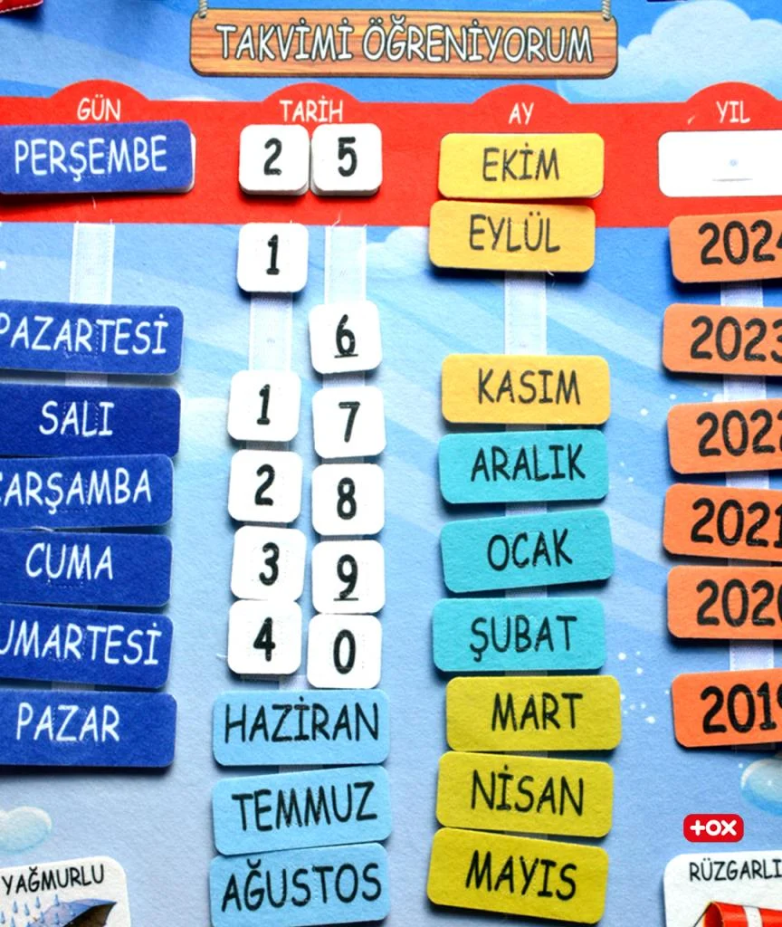 Takvimi ve Renkleri Öğreniyorum (2li) - Görsel 5