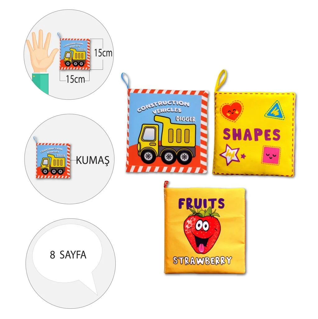 Shapes , Fruits ve Construstion Vehicles - Görsel 4
