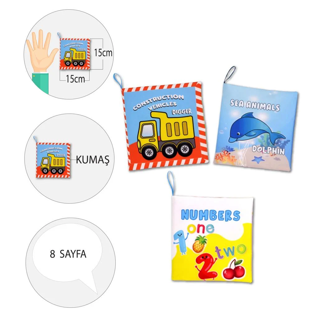 Numbers , Sea Animals ve Construction Vehicles - Görsel 4