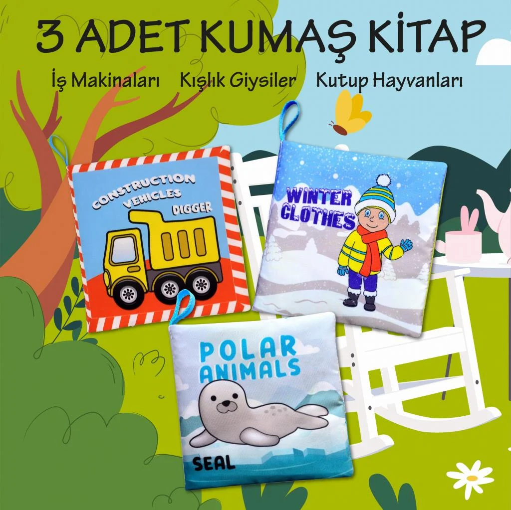 Winter Clothes , Construction Vehicles ve Polar Animals - Görsel 2
