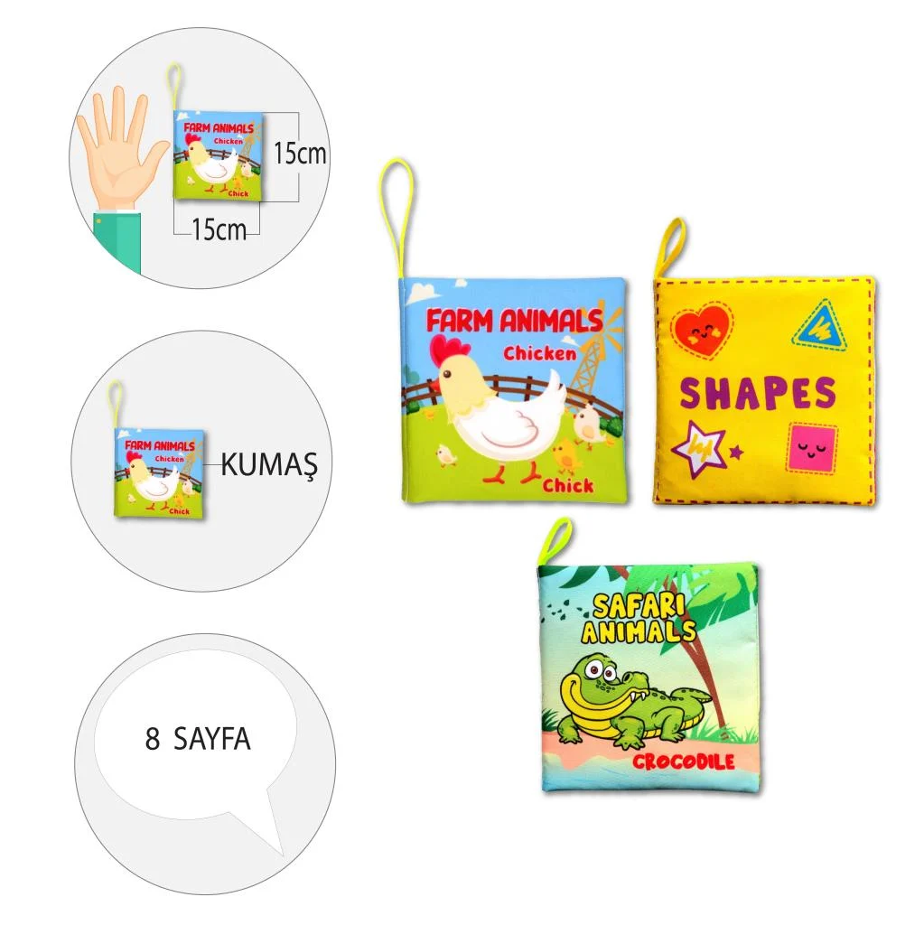Shapes , Farm Animals ve Safari Animals - Görsel 4