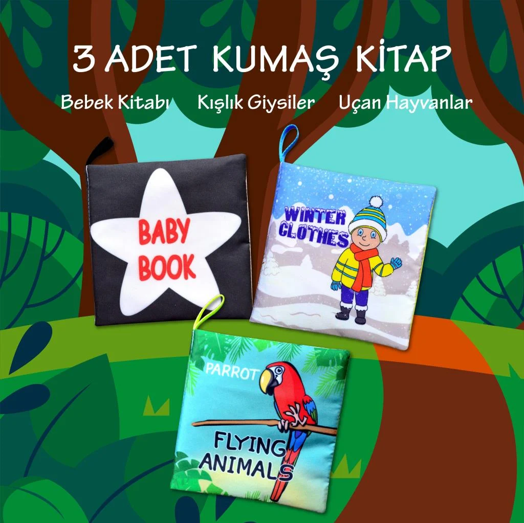 Baby Book , Winter Clothes ve Flying Animals - Görsel 2