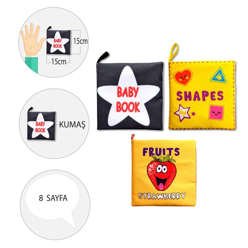Shapes , Fruits ve Baby Book - Görsel 4