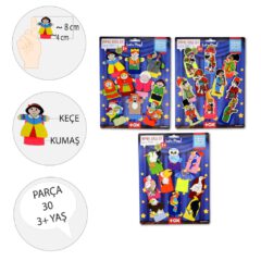 Hacivat Karagöz , Masal Kahramanları ve Uçan Hayvanlar (3Set) - Görsel 3