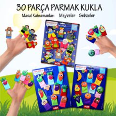 Masal Kahramanları, Meyveler ve Sebzeler (3Set) - Görsel 2