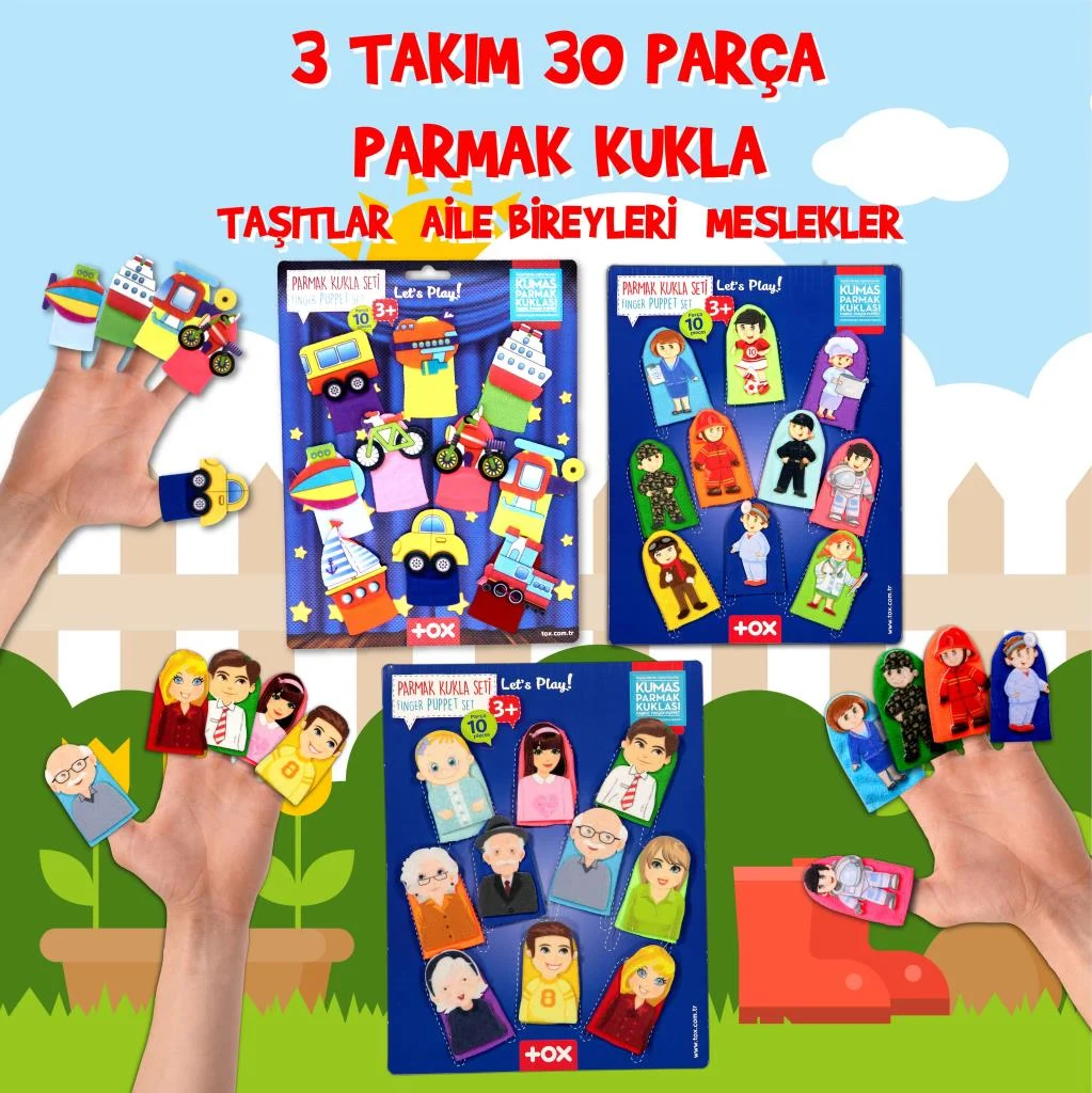Meslekler , Taşıtlar ve Aile Bireyleri (3Set) - Görsel 2