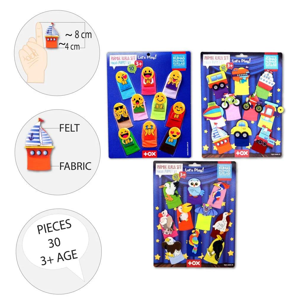 Taşıtlar, Emojiler ve Uçan Hayvanlar (3Set) - Görsel 8