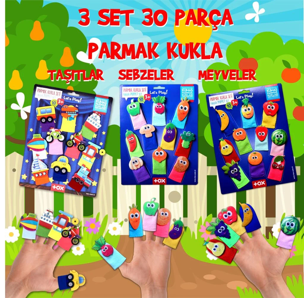 Taşıtlar , Meyveler ve Sebzeler (3Set) - Görsel 2