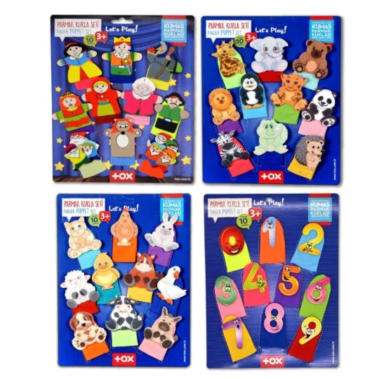 Masal Kahramanları, Rakamlar, Evcil ve Vahşi Hayvanlar (4 Set)