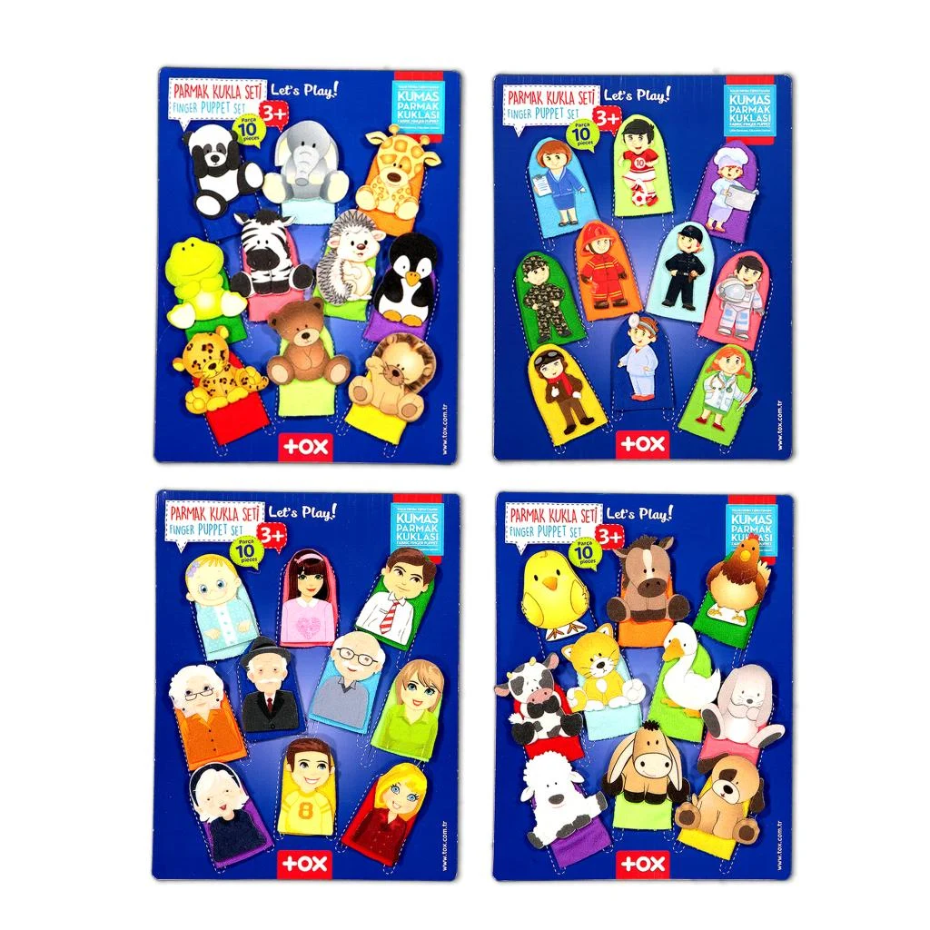 Vahşi, Evcil Hayvanlar, Meslekler ve Aile (4Set)