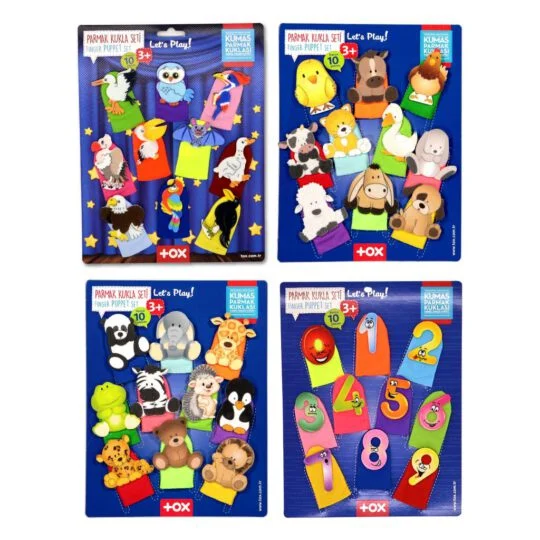 Rakamlar, Uçan, Evcil ve Vahşi Hayvanlar (4Set)