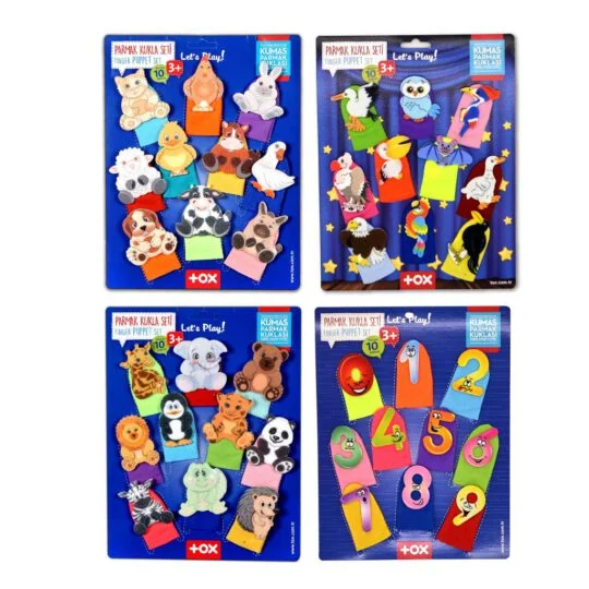 Rakamlar, Uçan, Evcil ve Vahşi Hayvanlar (4Set)