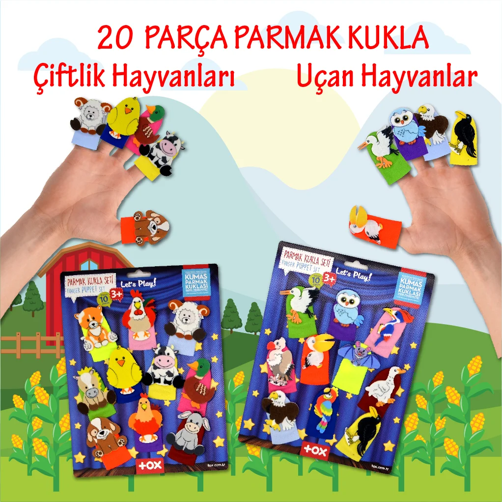 Çiftlik ve Uçan Hayvanlar (2Set) - Görsel 2