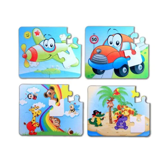 Uçak, Araba ve Gökkuşağı (4 Set)