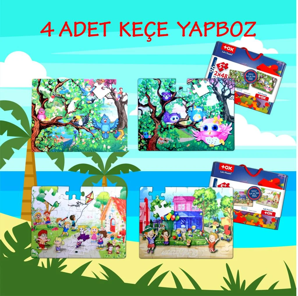 Baykuş ve Oyun Parkı (4 Set) - Görsel 2