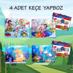 Müzik ve Deniz Kızı (4 Set) - Görsel 2